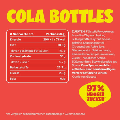 Ahead Cola Bottles Low Sugar Gummies 50g