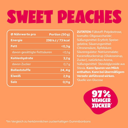 Ahead Sweet Peaches Low Sugar Gummies 50g