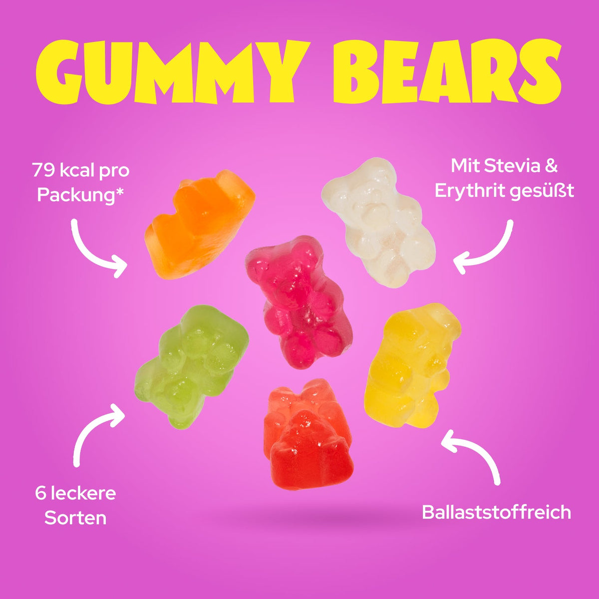 Ahead Gummy Bears Low Sugar Gummies 50g