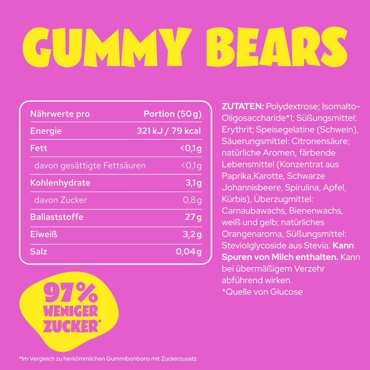 Ahead Gummy Bears Low Sugar Gummies 50g
