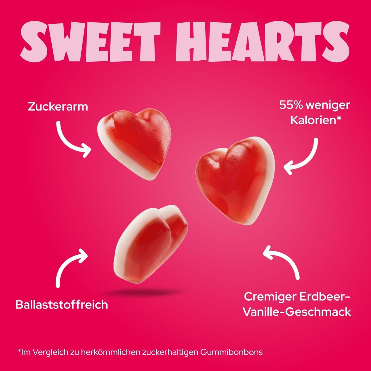 Ahead Sweet Hearts Low Sugar Gummies 50g