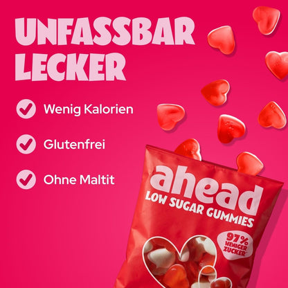 Ahead Sweet Hearts Low Sugar Gummies 50g