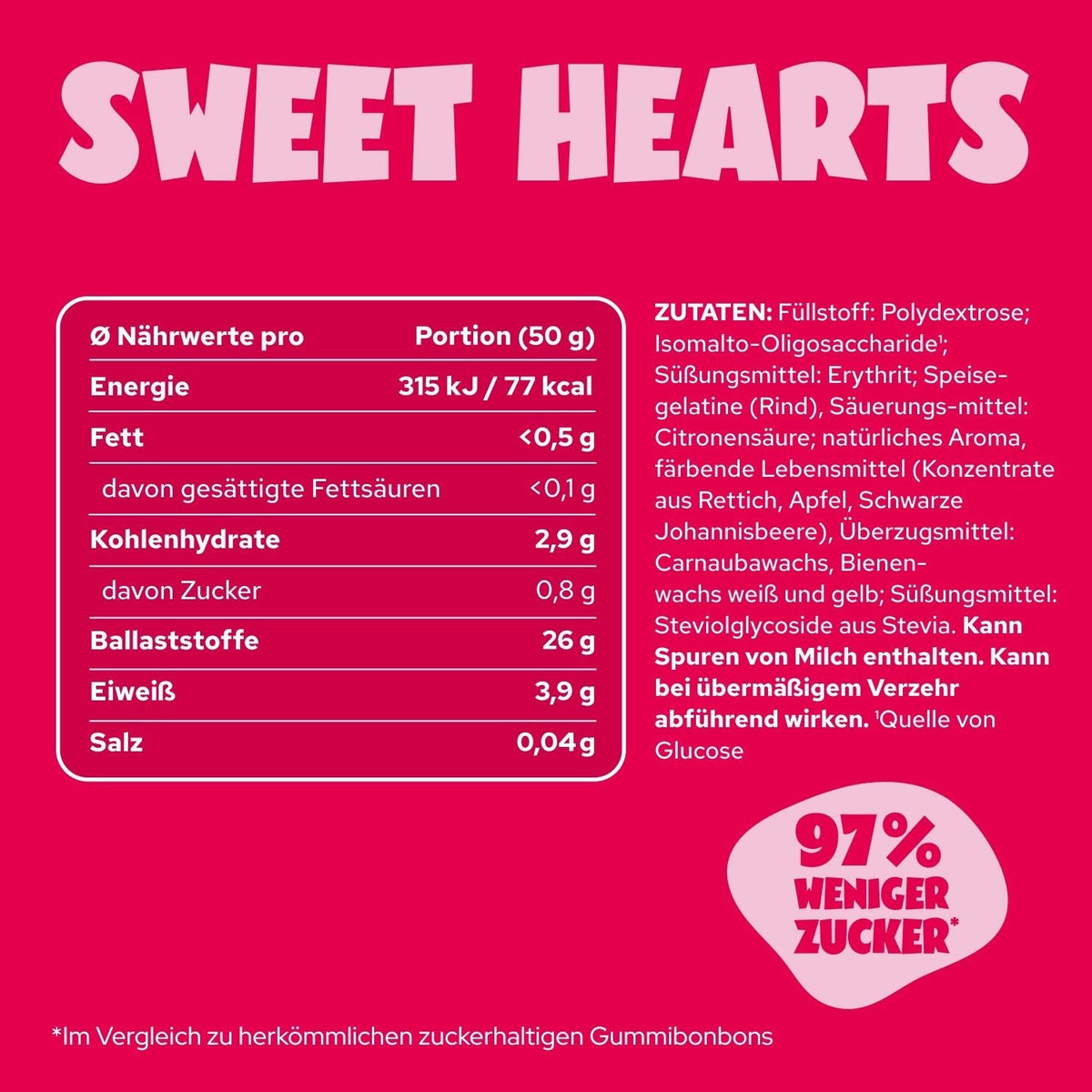 Ahead Sweet Hearts Low Sugar Gummies 50g