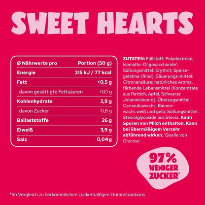 Ahead Sweet Hearts Low Sugar Gummies 50g