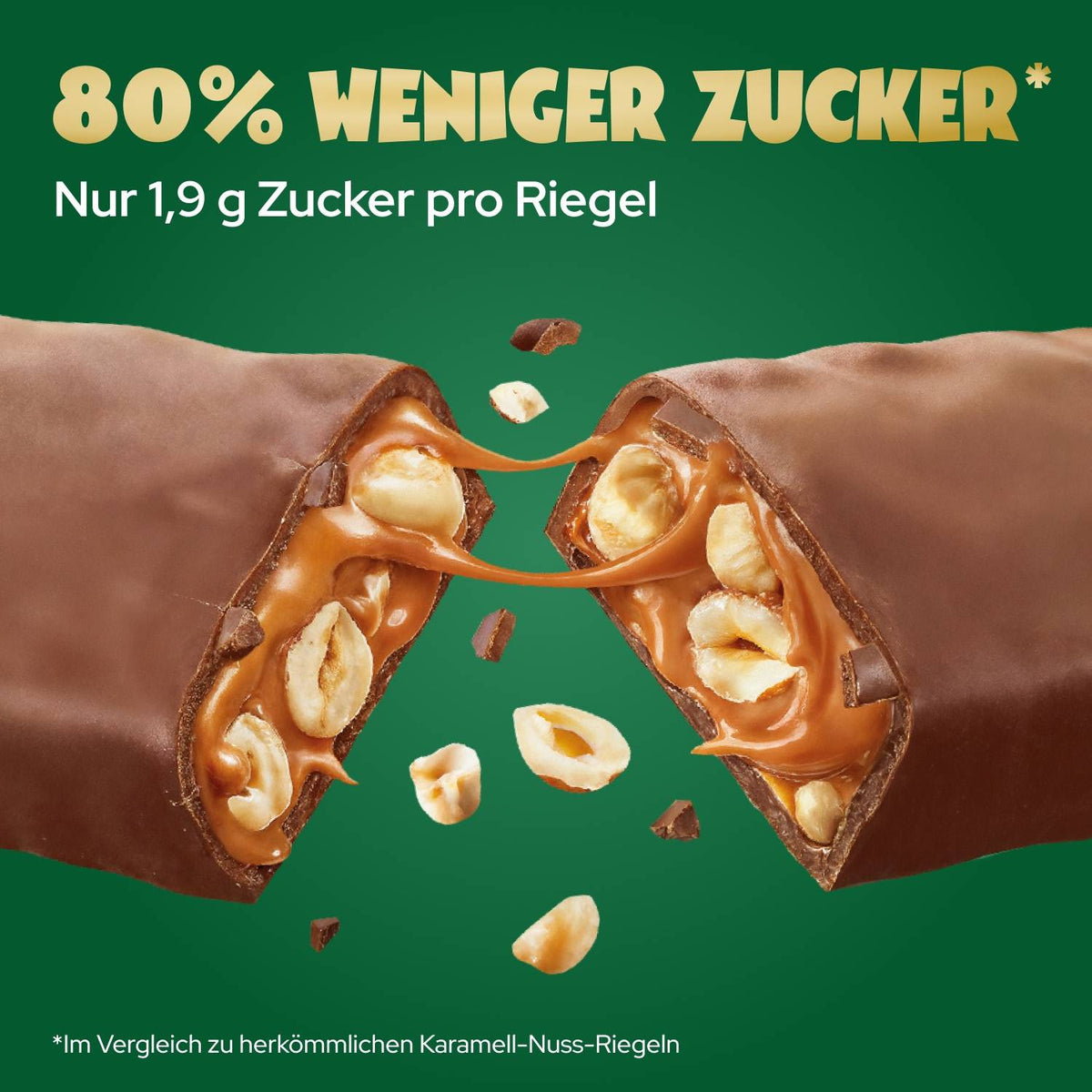 Ahead Hazelnut Crunch Caramel Bar 38g