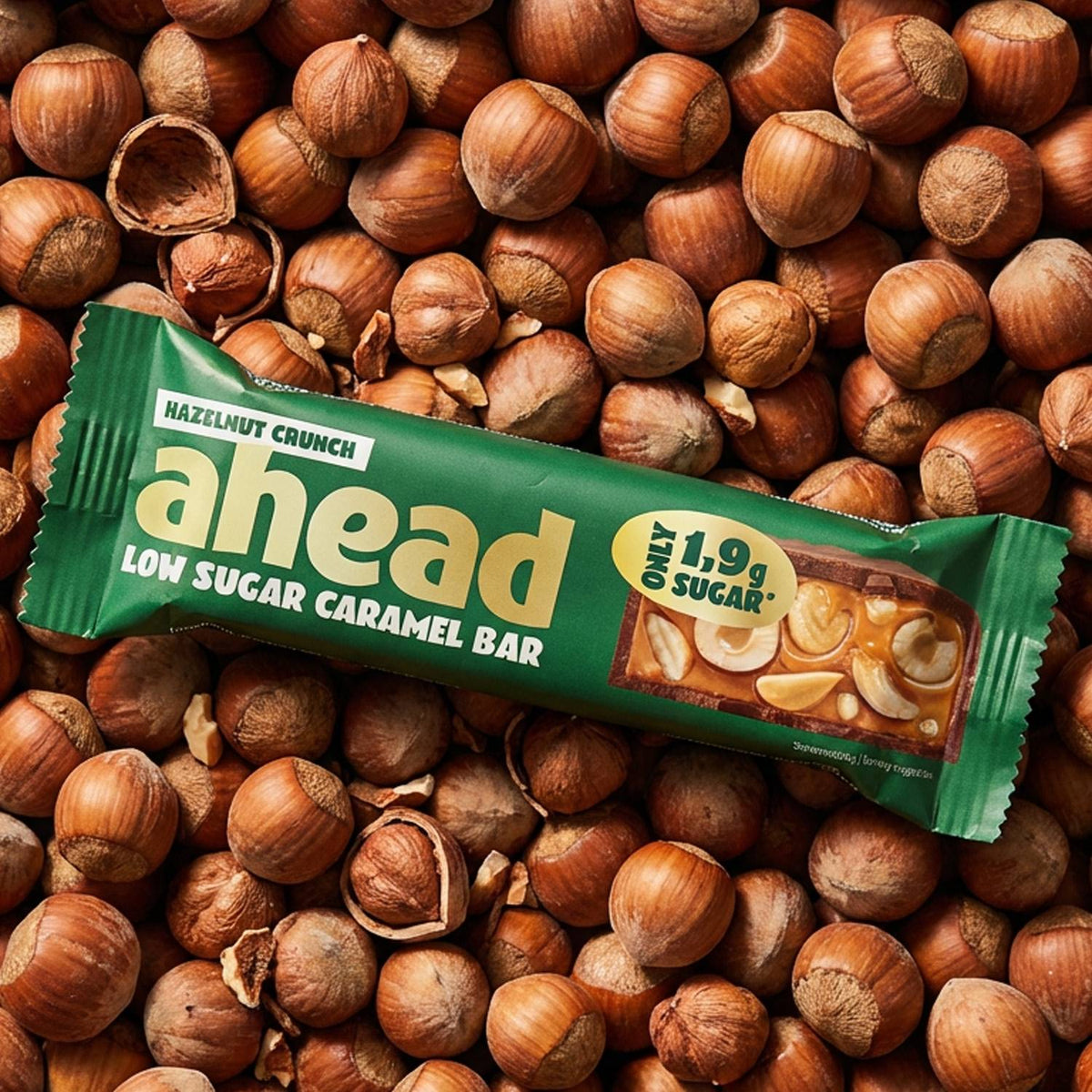 Ahead Hazelnut Crunch Caramel Bar 38g