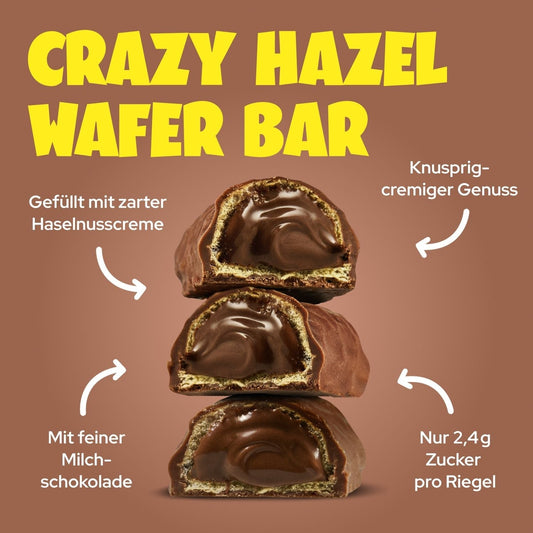 Ahead Crazy Hazel Cream-Filled Wafer Bar 30g