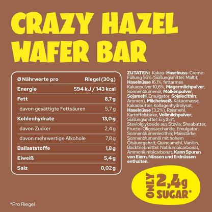 Ahead Crazy Hazel Cream-Filled Wafer Bar 30g