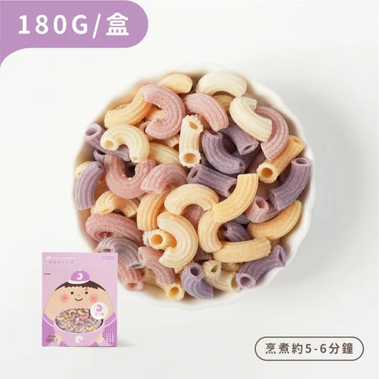 森林麵食 -寶寶義大利麵｜單盒180g｜寶寶通心麵｜無鹽｜蔬果麵｜8M+ Forest Noodles - Forest Baby Pasta - Macaroni 180g