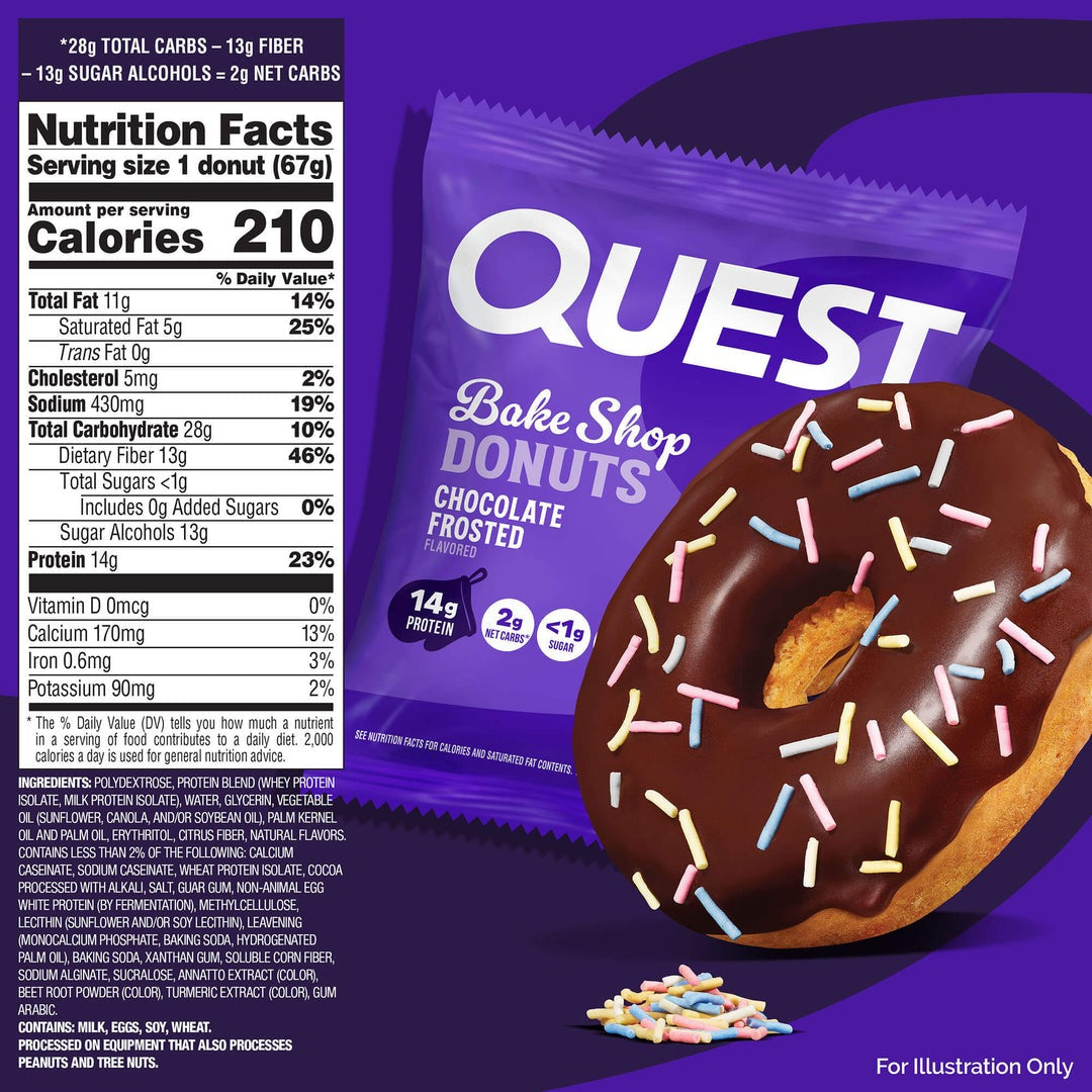 QUEST NUTRITION Bake Shop Chocolate Frosted Donuts
