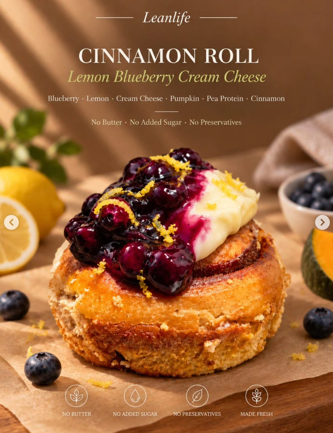 Leanlife 高蛋白肉桂卷 Protein Cinnamon Roll 圖片 1