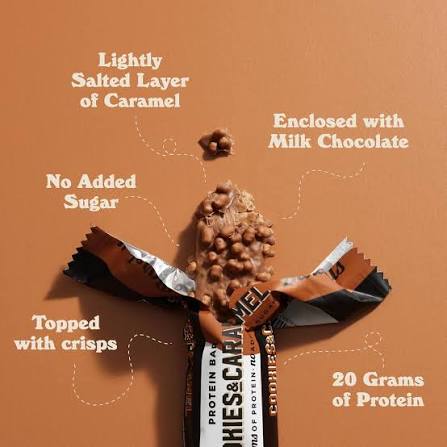 Barebells Protein Bar - 鬆軟蛋白棒 - 曲奇和焦糖味 Cookies & Caramel 55g