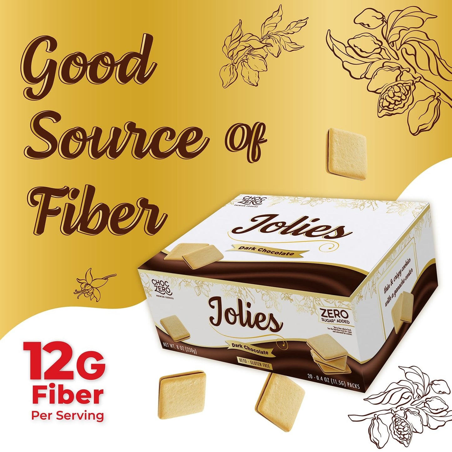 ChocZero Jolies 黑朱古力餅乾