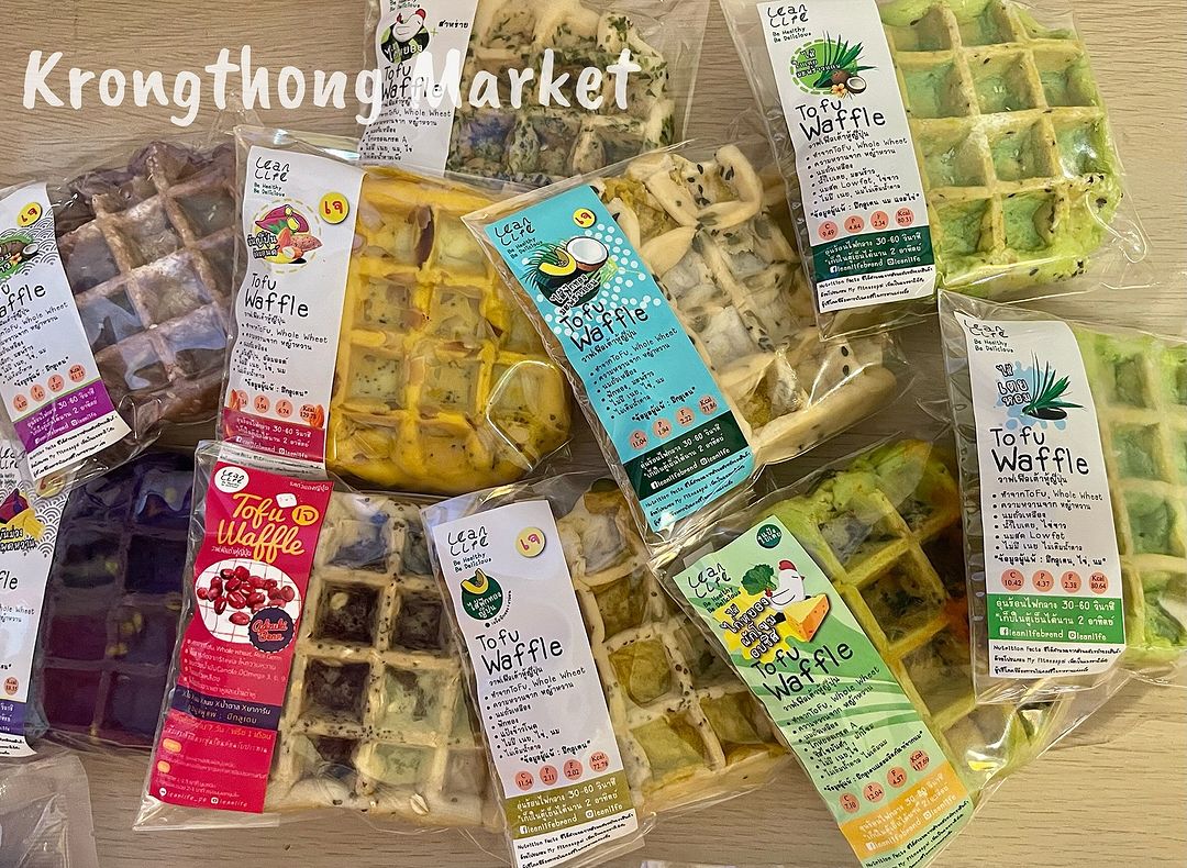 LEANLIFE Tofu Waffle Sweet 實物切面相