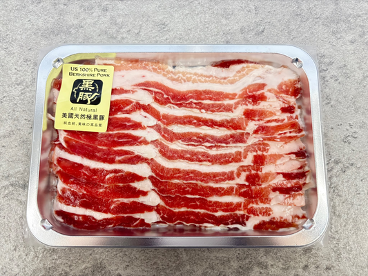 朗進－美國 HB 天然極黑豚豬腩片