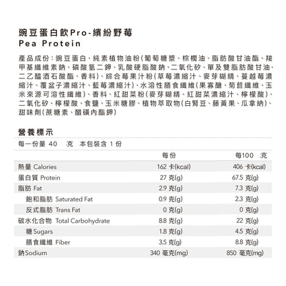Body Goals-全素多效豌豆蛋白飲Pro - 隨手包 |繽紛野莓