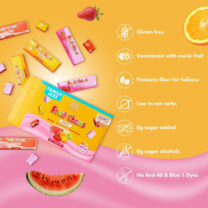 Choczero 繽紛水果軟糖 ( 1盒8條/64粒)