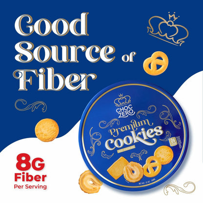 Choc Zero   低碳無麩質 丹麥牛油  藍罐曲奇餅  340g