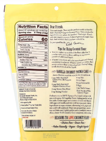 BoB's red mill 有機椰子粉1lb