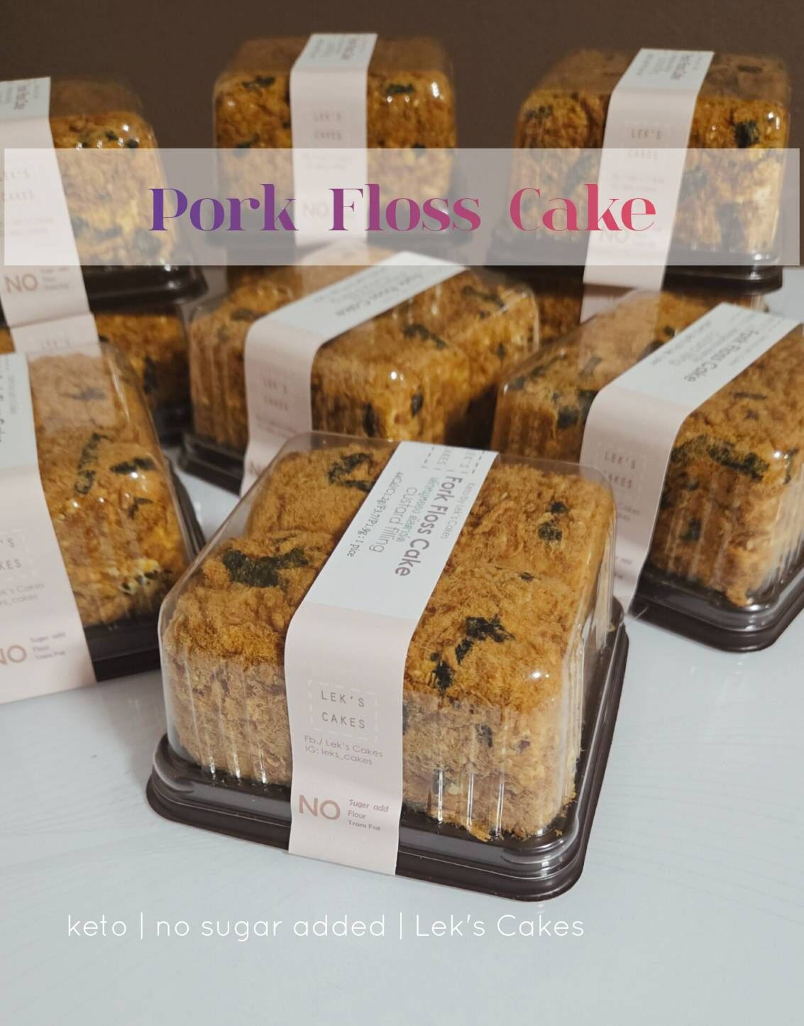 Lek's Keto  肉鬆蛋糕 1 盒 4 件