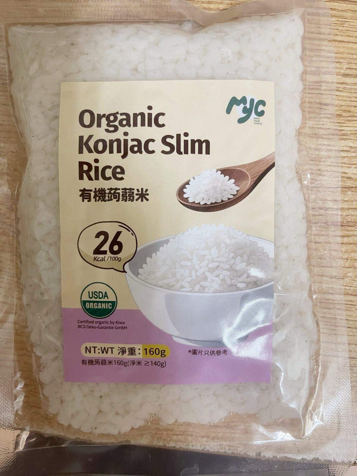 MYC-有機蒟蒻米 160g