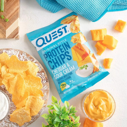 Quest Nutrition, 墨西哥玉米餅蛋白質薯片-車打芝士&酸忌廉味 (1 包）蛋白質薯片
