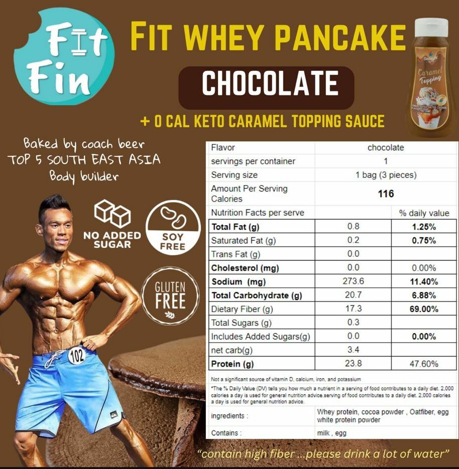 Fit-Whey Protein Pancake (1 bag 3 pcs）