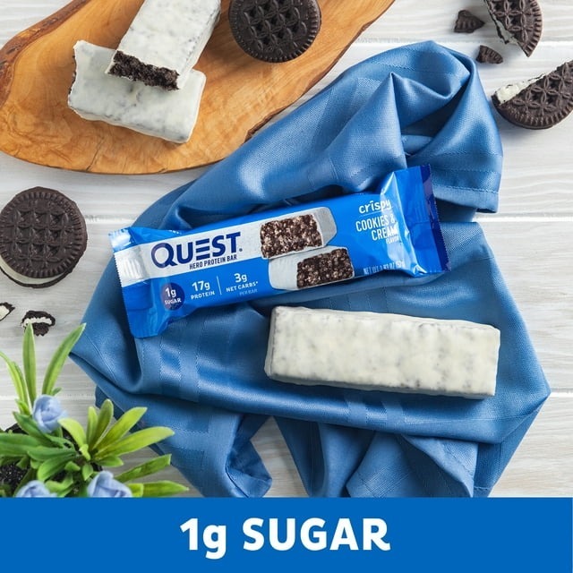 Quest Nutrition 蛋白棒，曲奇奶油- 52g￼