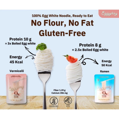 Eggyday- 蛋白幼麵 淨麵重100克