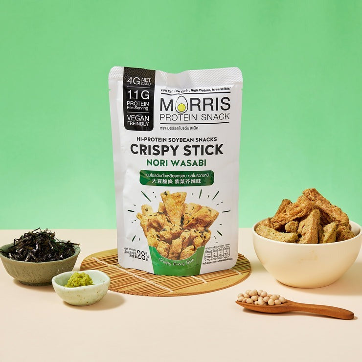 Morris - 高蛋白質大豆脆條 紫菜芥辣味 28g