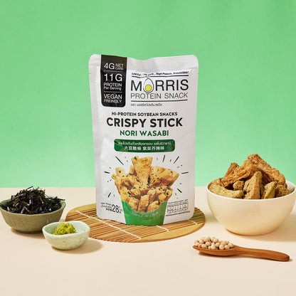 Morris - 高蛋白質大豆脆條 紫菜芥辣味 28g