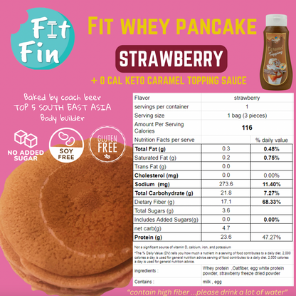 Fit-Whey Protein Pancake (1 bag 3 pcs）
