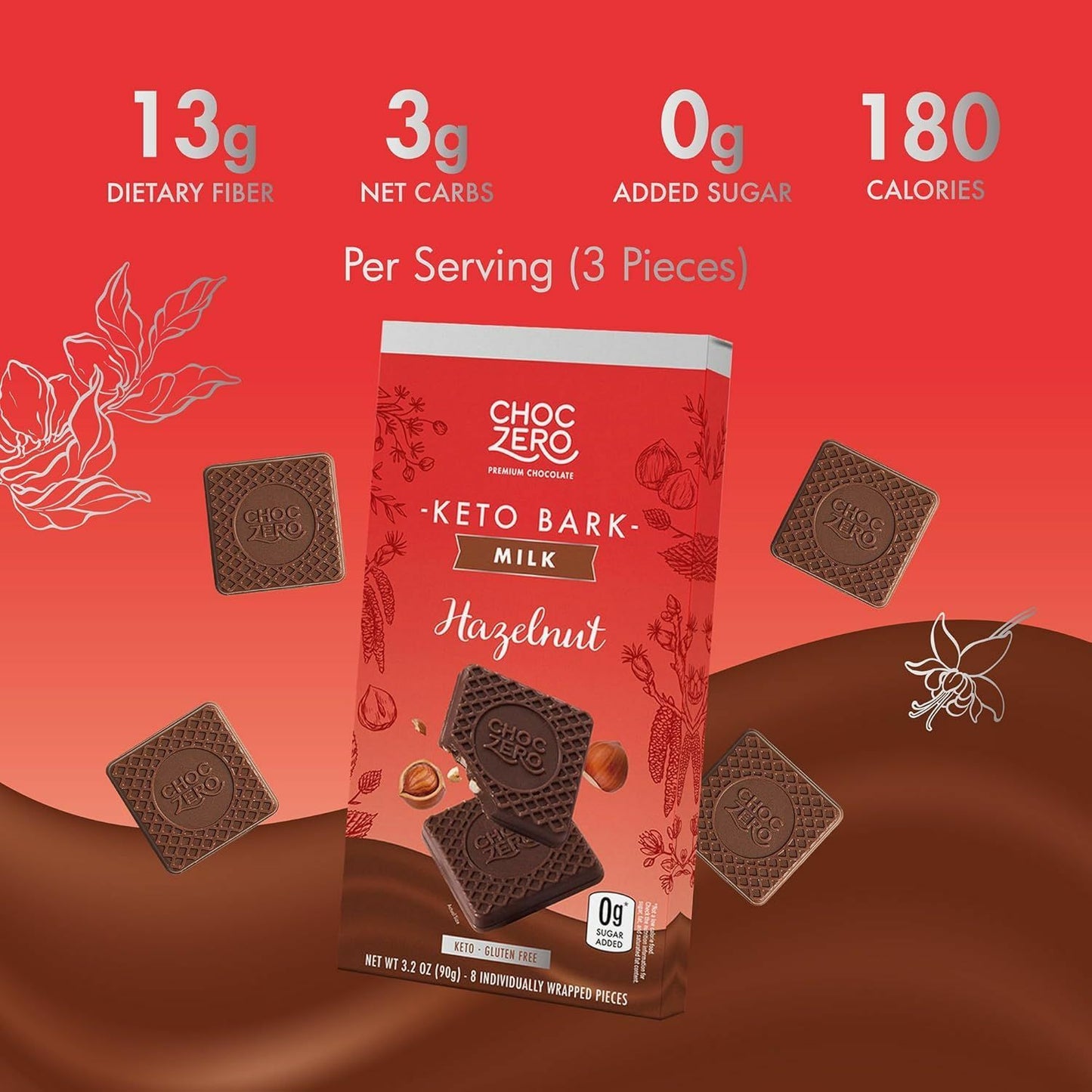 Choc zero 榛果牛奶巧克力