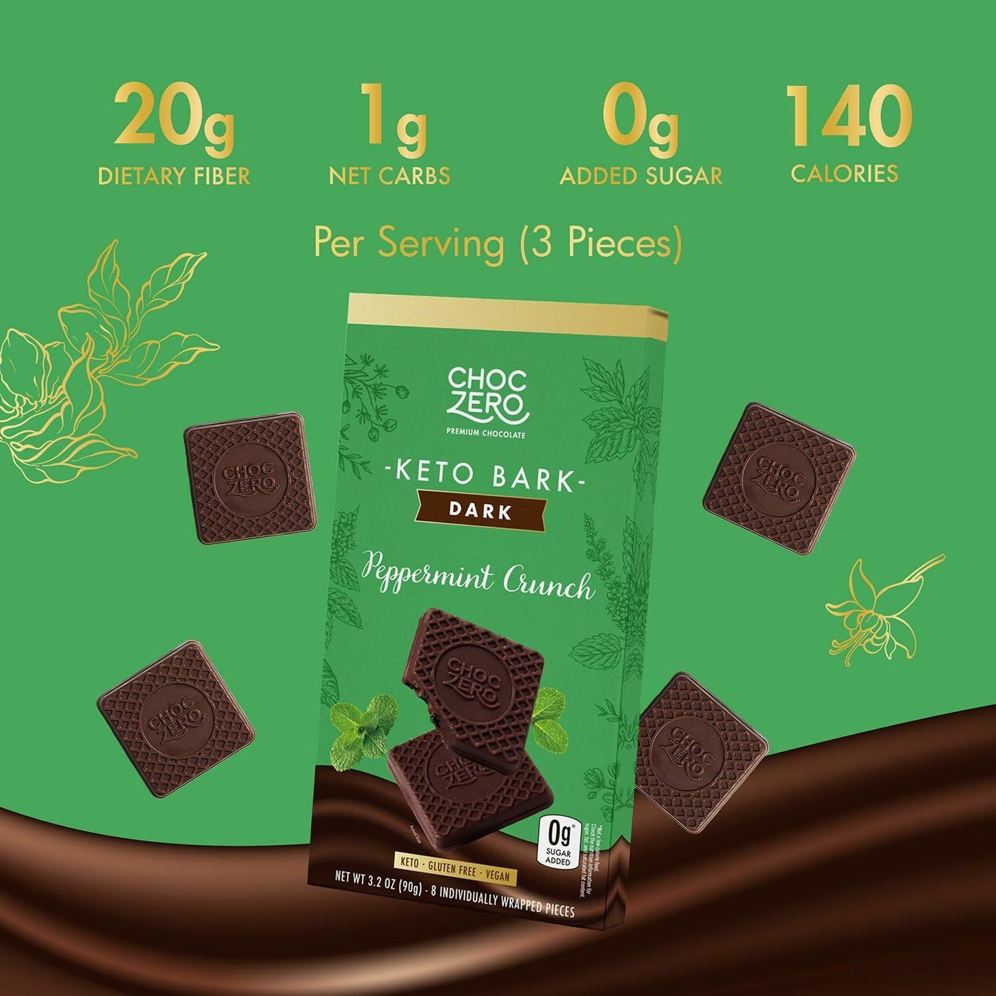 Choc zero 薄荷脆黑巧克力