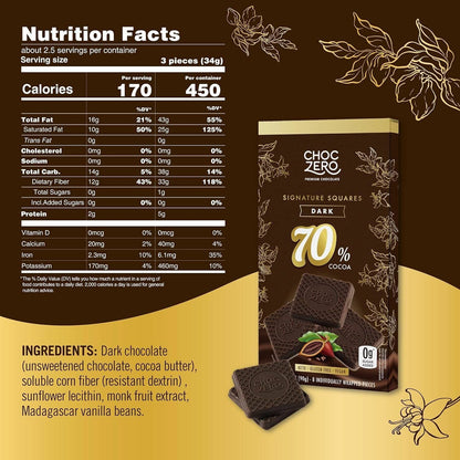 Choc zero 70%黑朱古力