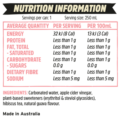 澳洲 REMEDY SODALY 100%全天然無糖 番石榴梳打 250ml