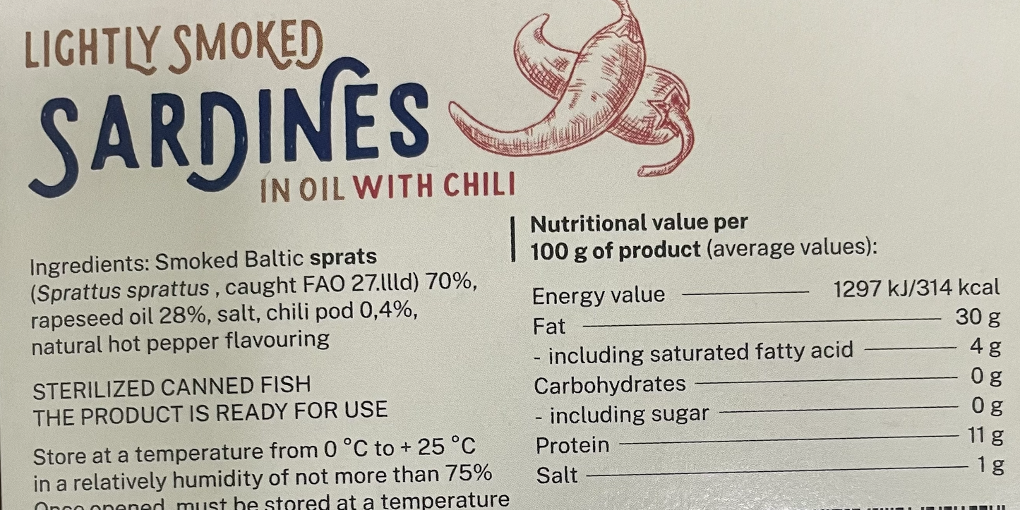 輕辣油浸煙沙丁魚-120g