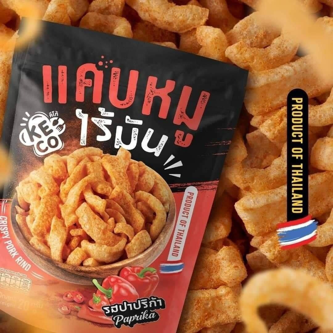 Keco香脆炸豬皮-Paprika 20g