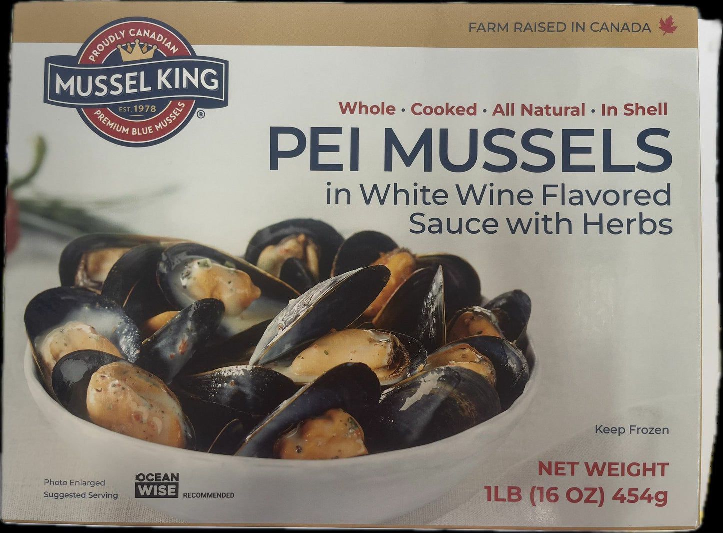 加拿大凍熟藍青口(香酒香草) 1LB