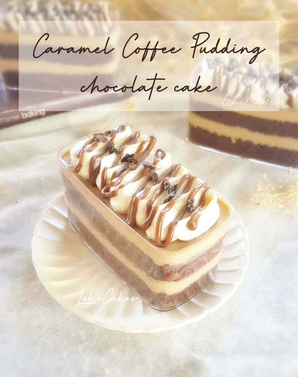 Caramel Coffee pudding chocolate cake