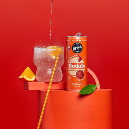 澳洲 REMEDY SODALY  100%全天然無糖 血橙味 250ml