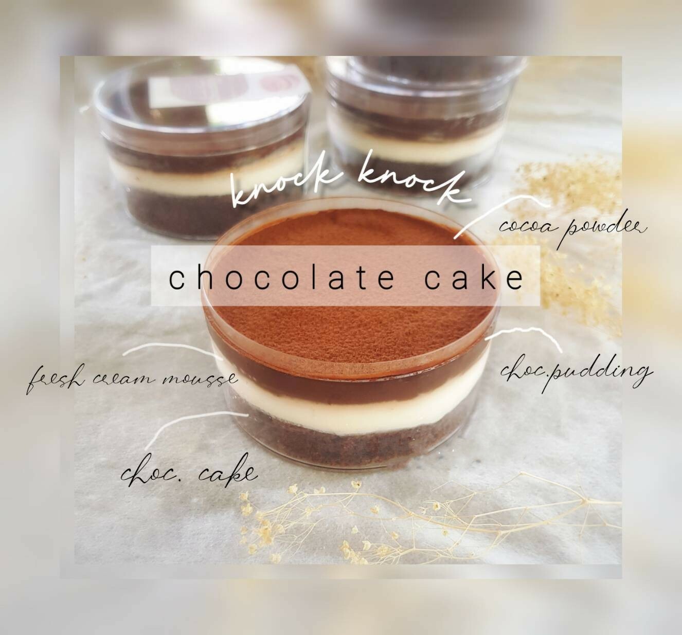 KNOCK KNOCK Chocolate Cake 250g