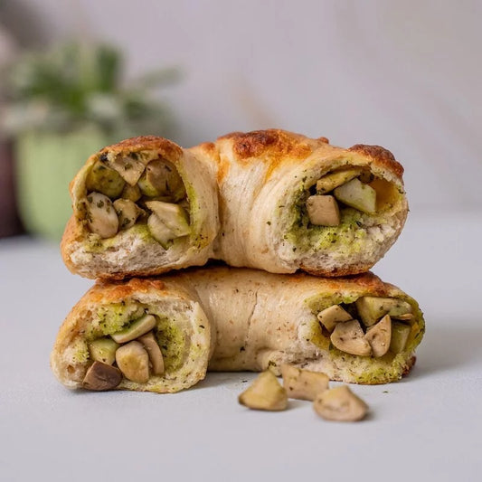 原味時代-青醬起司野菇減醣貝果 ±120g -1件裝