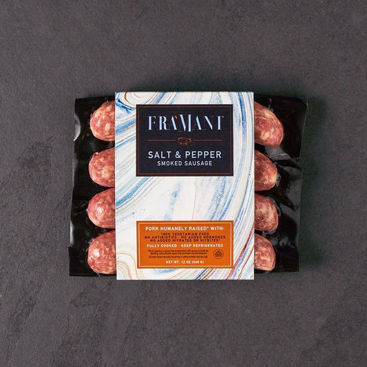 FRAMANI 鹽和黑椒豬肉腸 (冰鮮期到:12-11-25)急凍可保存4個月