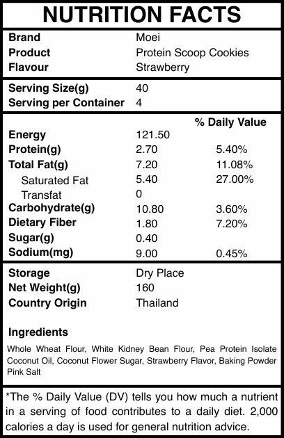 MOEI. Protein  SCOOP Cookies