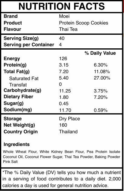 MOEI. Protein  SCOOP Cookies
