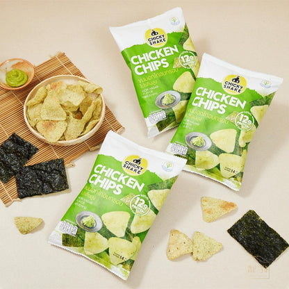 零脂肪雞胸肉脆片 紫菜芥辣味 14克