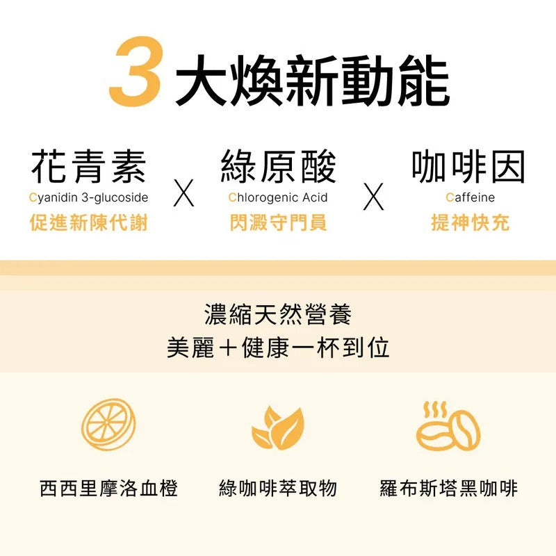 原味時代| C3倍動黑咖啡10入台灣品牌| 促進代謝、攔截澱粉