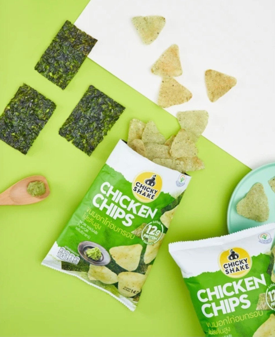 零脂肪雞胸肉脆片 紫菜芥辣味 14克