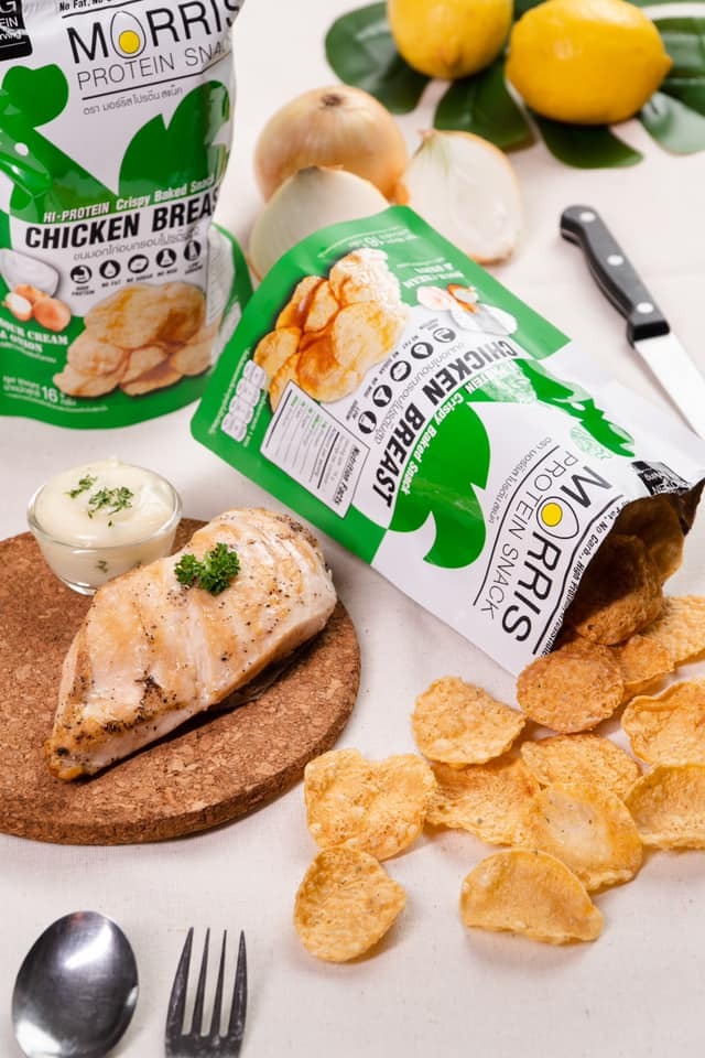 MORRIS - 零糖零脂肪 雞胸肉脆片 酸忌廉洋蔥味 16克